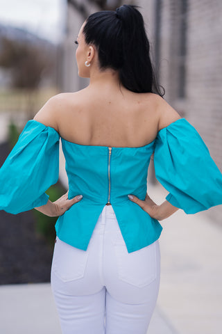 Sultana Peplum Top - barndoorboutiquetn