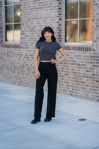 Cutie Cableknit Crop Top - barndoorboutiquetn