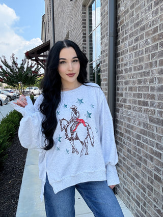 Cosmic Cowgirl Crewneck - barndoorboutiquetn