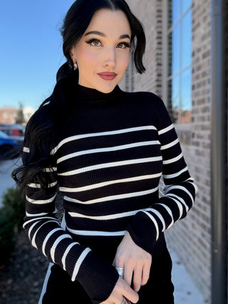 City Chic Mock Neck Sweater - barndoorboutiquetn