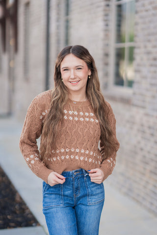 Winter Bloom Sweater