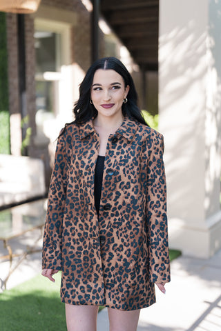 Sharon Leopard Coat
