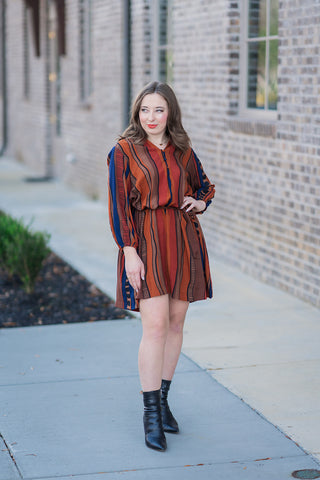 Spice Cake Mini Dress - barndoorboutiquetn