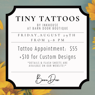 August Tiny Tattoos - barndoorboutiquetn