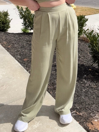 Parsley Linen Pants - barndoorboutiquetn