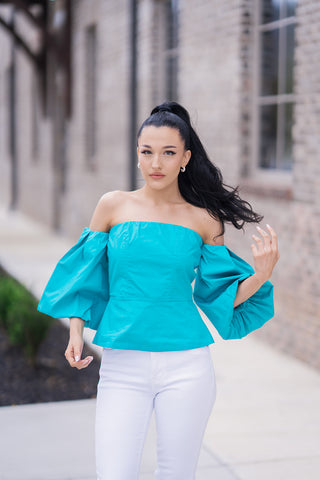 Sultana Peplum Top - barndoorboutiquetn