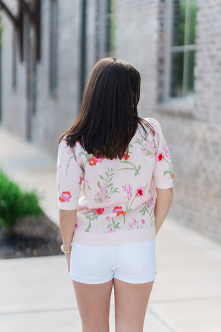 Delicate Bloom Sweater - barndoorboutiquetn
