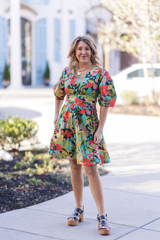oasis mini dress Summer Oasis Halter Tropical Print Mini Dress