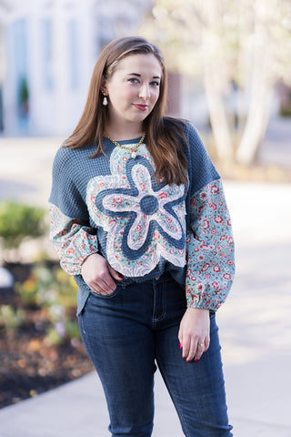 Coastal Cottage Patch Top