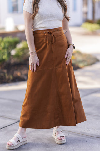 Desert Drift Suede Skirt - barndoorboutiquetn