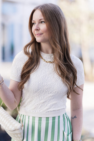 Petal Texture Top - barndoorboutiquetn