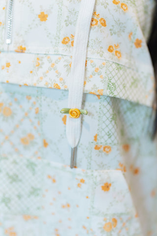 Orange Blossom Windbreaker Jacket - barndoorboutiquetn