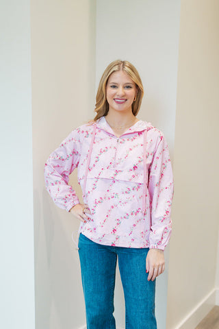 Rosebud Windbreaker Jacket - barndoorboutiquetn