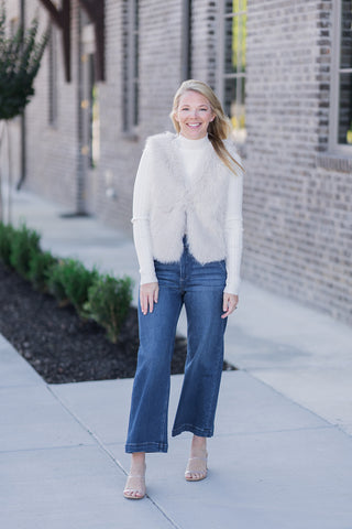 Trixie Faux Fur Vest - barndoorboutiquetn