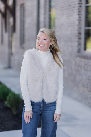 Trixie Faux Fur Vest - barndoorboutiquetn