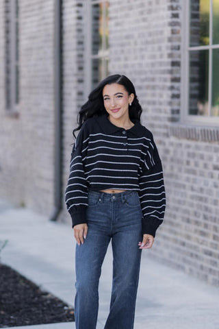 Between The Lines Sweater - barndoorboutiquetn