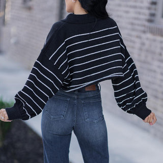 Between The Lines Sweater - barndoorboutiquetn