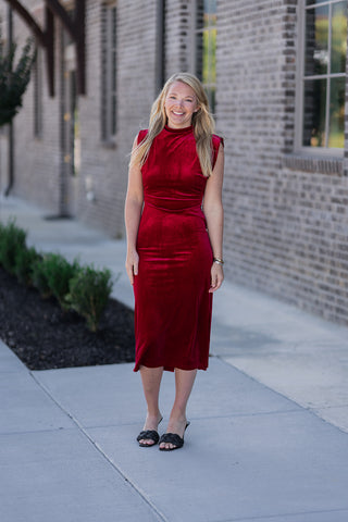 Femme Fatale Midi Dress - barndoorboutiquetn