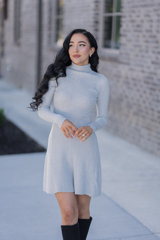 Glacier Knit Mini Dress - barndoorboutiquetn