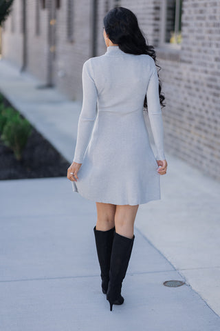 Glacier Knit Mini Dress - barndoorboutiquetn