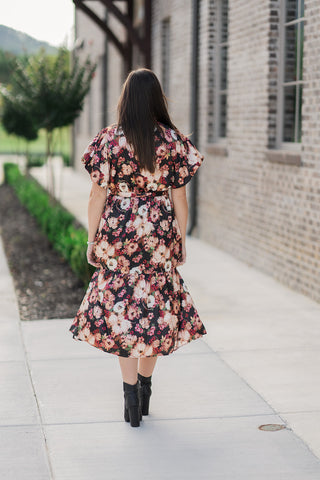 Apple Blossom Midi Dress - barndoorboutiquetn