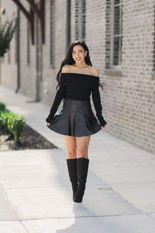 Black Cat Mini Skirt - barndoorboutiquetn