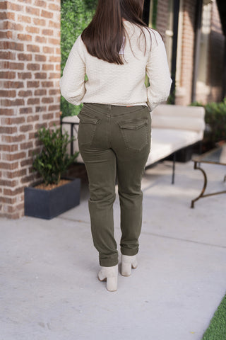 Judy Blue Olive Outpost Pants - barndoorboutiquetn