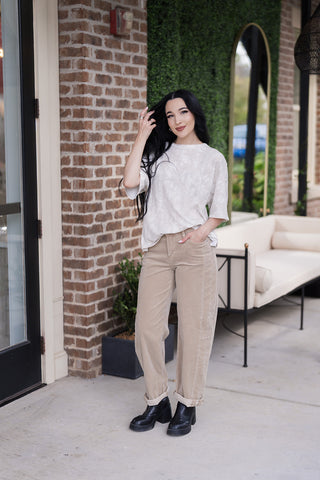 Cinnamon Crop Corduroys - barndoorboutiquetn