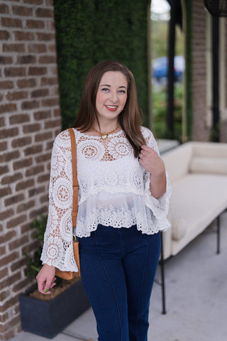 Lace & Love Peplum Top