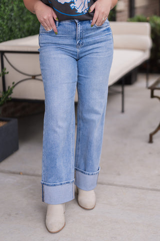 Vervet Wide Wanderer Jeans - barndoorboutiquetn