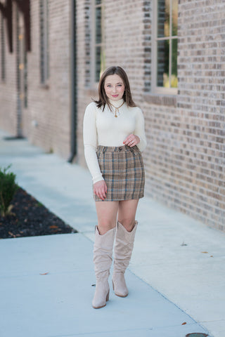 Blaire Plaid Mini Skirt - barndoorboutiquetn