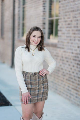 Blaire Plaid Mini Skirt - barndoorboutiquetn