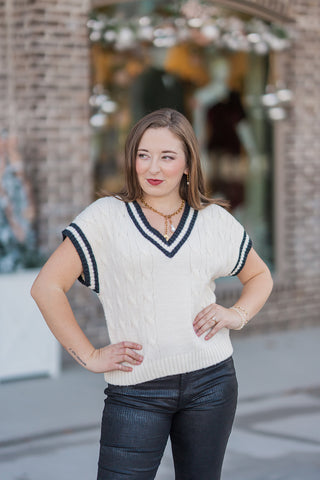 Top of the Class Sweater Vest - barndoorboutiquetn