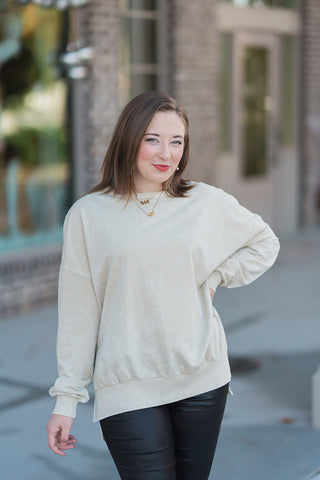 Crisp Crewneck Top - barndoorboutiquetn