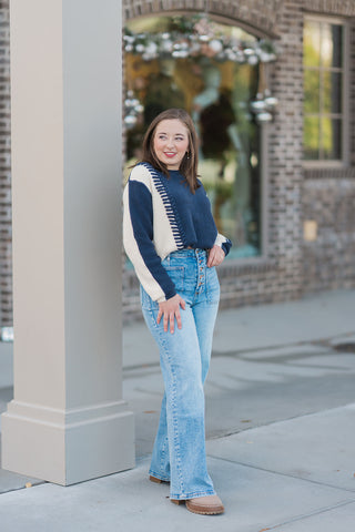 Out Of The Blue Sweater - barndoorboutiquetn