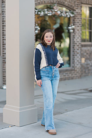 Out Of The Blue Sweater - barndoorboutiquetn