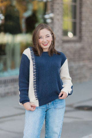 Out Of The Blue Sweater - barndoorboutiquetn