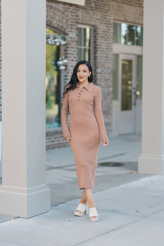 Gingersnap Midi Dress - barndoorboutiquetn