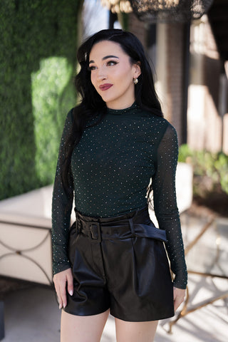 Emerald Isle Mesh Top - barndoorboutiquetn