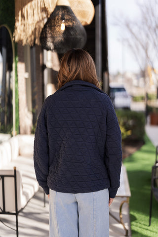 Raven Quilted Half-Zip - barndoorboutiquetn