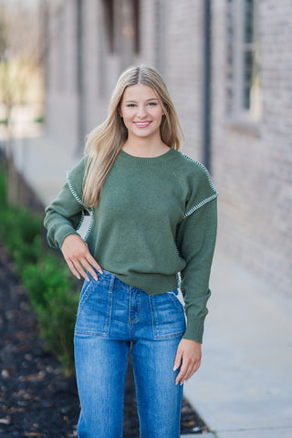 Edgy Pullover Sweater - barndoorboutiquetn