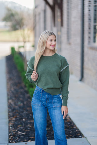 Edgy Pullover Sweater - barndoorboutiquetn