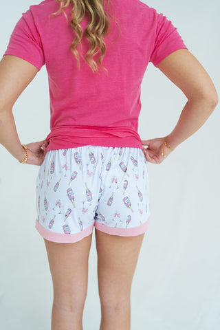 Champagne Dreams Sleep Shorts - barndoorboutiquetn