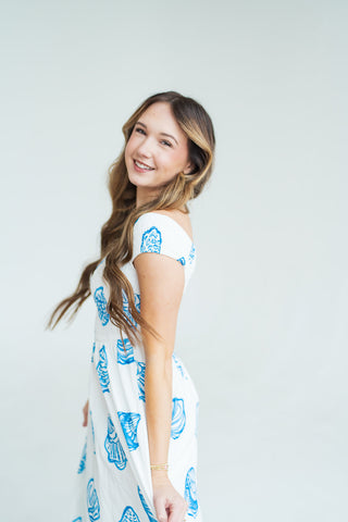 Mermaid's Melody Midi Dress - barndoorboutiquetn