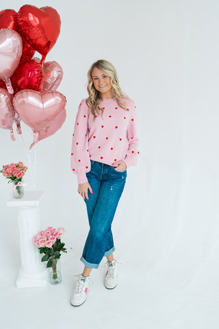 Queen Of Hearts Sweater - barndoorboutiquetn