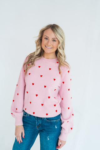 Queen Of Hearts Sweater - barndoorboutiquetn