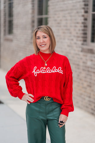 Falala Cableknit Sweater - barndoorboutiquetn