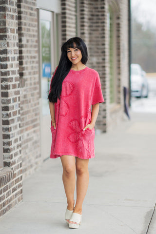 Field Of Poppies Mini Dress - barndoorboutiquetn