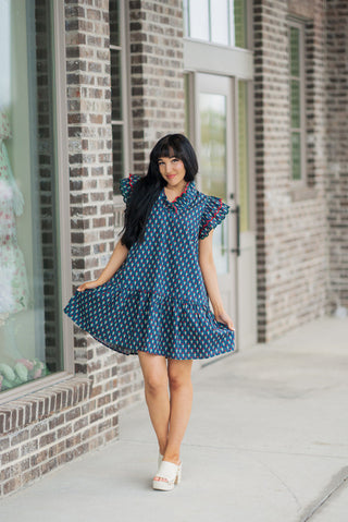 Garden Fiesta Mini Dress - barndoorboutiquetn