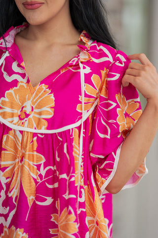 Flamingo Blouse - barndoorboutiquetn